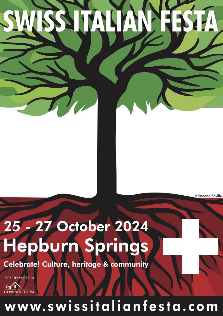 Poster detailing the Swiss Italian festa 2024