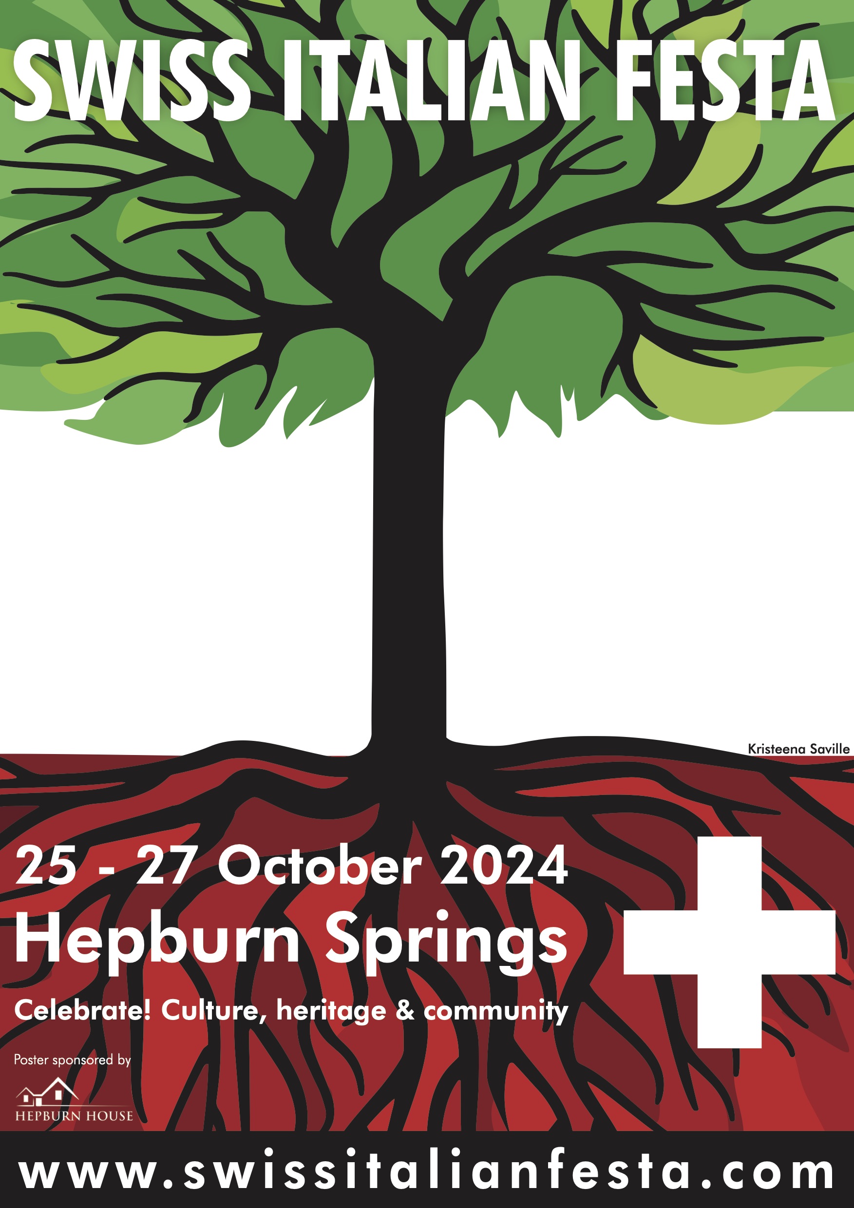 Poster detailing the Swiss Italian festa 2024